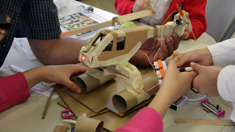 Participants playing art games at the Street Arcade, Sept 2015 (photo courtesy Robert Banke).